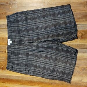 Men's Calvin Klein Flat Front Plaid Shorts - Sz. 38